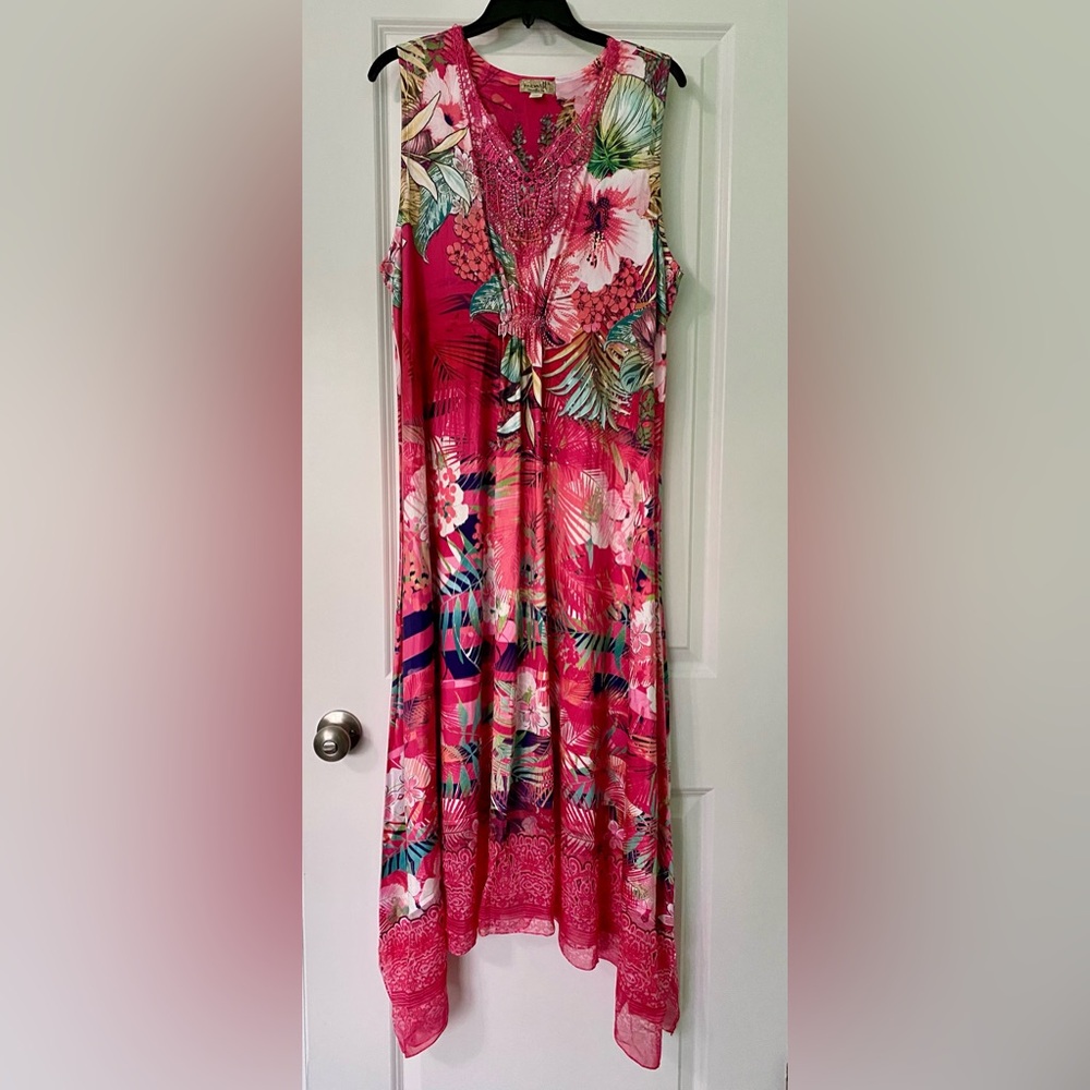 One World Tropical sleeveless dress XL